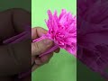 Cách Làm Hoa Cẩm Chướng Từ Giấy Nhún -  How to Make Carnations From Tissue Paper