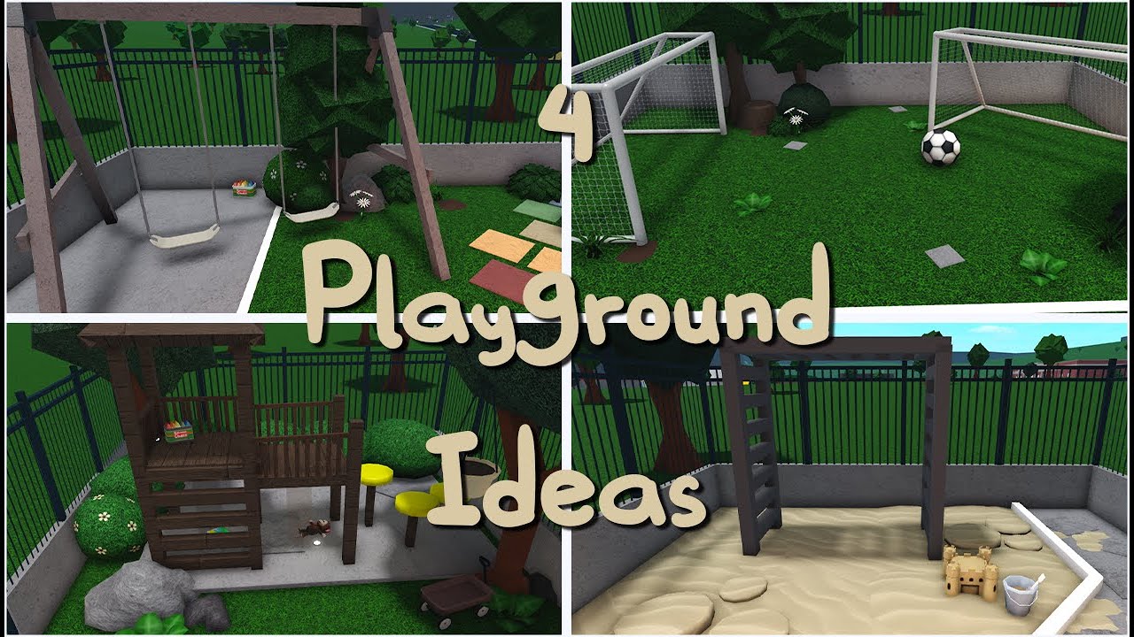 4 School Playground Ideas Back To School Welcome To Bloxburg Youtube