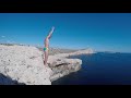 croatia cliff jumping massive 106 foot dive