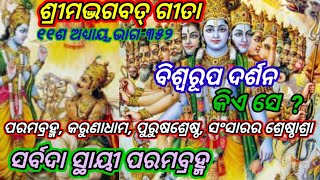 ଶ୍ରୀମଦ୍ଭଗବତ୍ ଗୀତା/ ୧୧ଶ ଅଧ୍ୟାୟ/ ବିଶ୍ଵରୂପ ଦର୍ଶନ/ ସ୍ଥାୟୀ ପରମବ୍ରହ୍ମ/ @Odia Purana Pruthivee