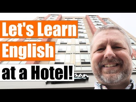 Let's learn English in a hotel! An English travel lesson with subtitles