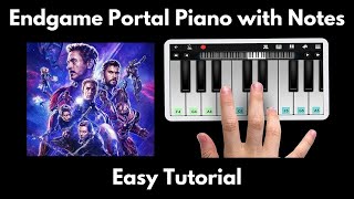 Endgame Portal Piano Tutorial with Notes | Avengers | Perfect Piano | 2020