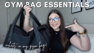 WHATS IN MY GYM BAG 2023 | my gym bag must haves & essentials | gymshark everyday gym bag tour!