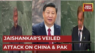 Jaishankar's Twin Attack On China & Pakistan At UNGA; WATCH | S Jaishankar Speech At UNGA 2022
