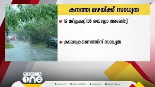 കനത്ത മഴയ്ക്കും കടലാക്രമണത്തിനും സാധ്യത; 12 ജില്ലകളിൽ യെല്ലോ അലർട്ട് | Rain Kerala