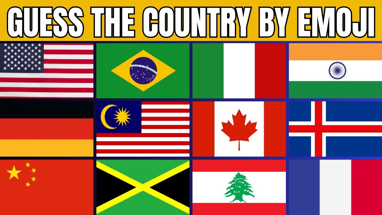 Guess The Emoji Flag And Line
