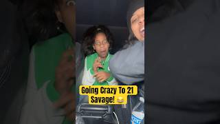 Girl Goes CRAZY in the car to 21 Savage! Angel Joi #shorts #funnyvideos #trending