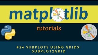 Matplotlib Plotting Tutorials : 026 : Subplots using Grids : subplot2grid