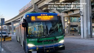 Translink CMBC 2018 NFI XDE60 18015 on R1 King George Blvd To Guildford Ft. @Transitfan2022