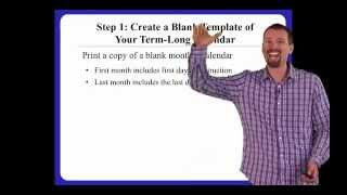 Conquering College Video 2 Create Your Term Calendar