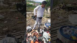 Pedagang Sepatu Serba 35 Ribu Banjir Pembeli Di Pasar #pedagangpasar #sepatumurah #jualsepatu