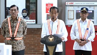 Peresmian Stasiun Manggarai Jakarta Tahap 1 oleh Presiden RI, 26 Desember 2022