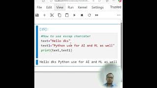 #Escap Characters in Python