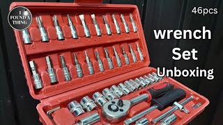 Unboxing a 46-Piece Ratcheting Socket Wrench Set!