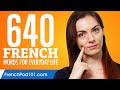 640 French Words for Everyday Life - Basic Vocabulary #32