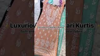 lucknownvi chikankari pyor mudal kurtiyan with havy Daman work size 38 to 46 new collection