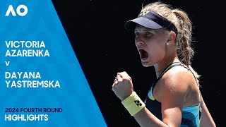 Victoria Azarenka v Dayana Yastremska Highlights | Australian Open 2024 Fourth Round