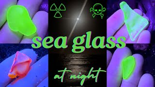 Beachcombing for Uranium Glass at Night in the Caribbean – Rare Seaglass!