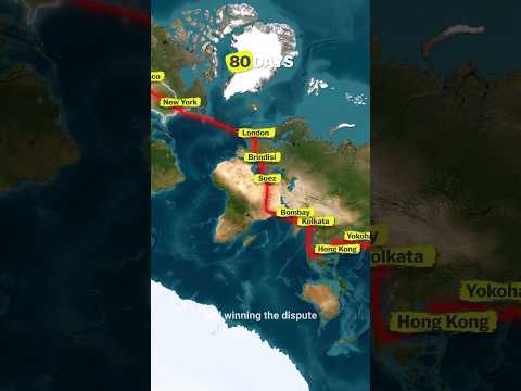 Around the World in 80 Days A Route Map of the Epic Adventure