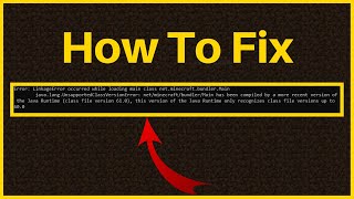 How To Fix Minecraft Error LinkageError occurred while loading main class net.minecraft.bundler.Main
