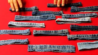DIY청바지 밑단 절대 버리지 마세요! 명품백이 됩니다!/Don't throw away the hem of old jeans. It can be a luxury bag