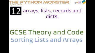 Monster Video 43: Python Lists - Sorting Lists and Arrays (High Definition)