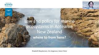 Webinar: Law and policy for marine ecosystems in Aotearoa New Zealand - where to from here?