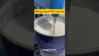 mixing liquid pvc raw materials with pvc powder,oil and other agent to make pvc rubber badge patch