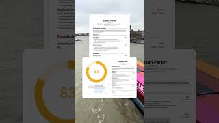 ATS resume example | Free ATS resume builder | ATS score #atsresume #jobhacks #atscv #atsresumescore