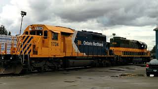 a SHORT VIDEO of Ontario Northland 1603 in Englehart