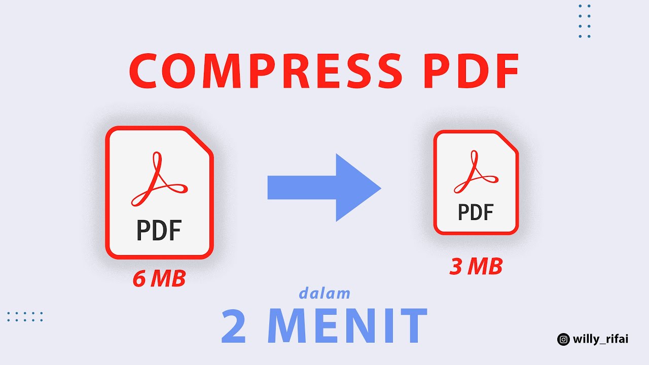 Cara Mudah Compress Pdf Online Gratis Youtube