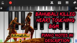BAHUBALI killed bgm | Heart touching bgm | piano version | Coverd by HARI