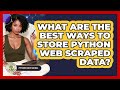 What Are The Best Ways To Store Python Web Scraped Data? - Python Code School