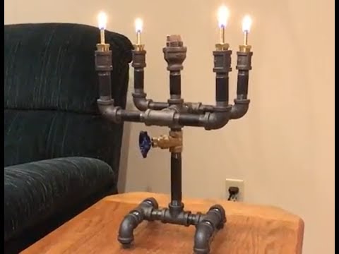 Diy Steampunk Industrial Candlestick Oil Lamp Youtube