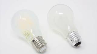 Comparing the Casell LED GLS Pearl Bulb to a 60w Incandescent Bulb