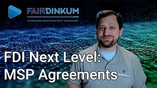 MSP vs SLA Agreements | FDI Next Level