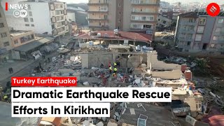 Turkey: Dramatic rescue from earthquake rubble in Kirikhan