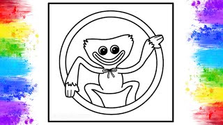 Huggy Wuggy Coloring Pages | Poppy Playtime Coloring | Elektronomia - Limitless