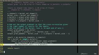 Implement 1D convolution, part 7: Weight gradient and input gradient