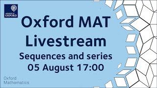 Sequences and series | MAT livestream 2021