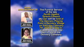 Zenith Agatha Terbula Edward ~ Long Obituary
