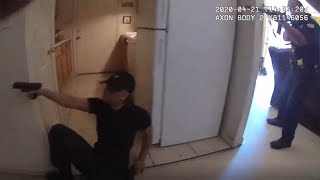 Raw footage: NOPD officer shot in apartment raid