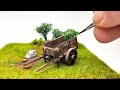 DIY Old Wooden Wagon - 1/60 Diorama