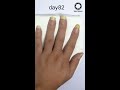 fingernail growing time lapse 90days shorts