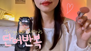 ASMR 요청 단어반복과 시각적 팅글 ✨Trigger words with Visual triggers