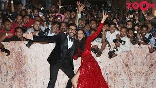 Bollywood Stars & cricketers grace Ranveer Singh - Deepika Padukone's wedding reception