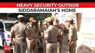 Watch: Heavy security at Siddaramaiah's house as Congress decides his name for the new Karnataka CM