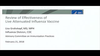 February 21, 2018 ACIP Meeting - Influenza Vaccine, Vote