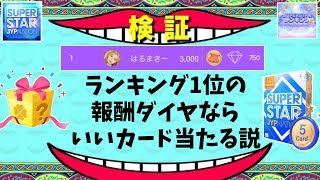 ランキング１位報酬のダイヤ使えば限定カード当たる説！【SUPER STAR JYP NATION】【シュスジェ】