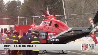 1 Hospitalized Following Sunroom Roof Collapse in Rome